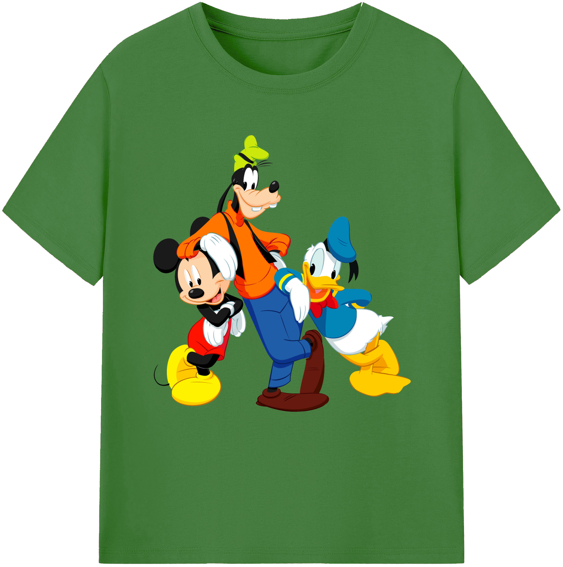 （画像用） ミッキーマウス Mickey Mouse レディースカジュアルプリントTシャツ（綿100％）